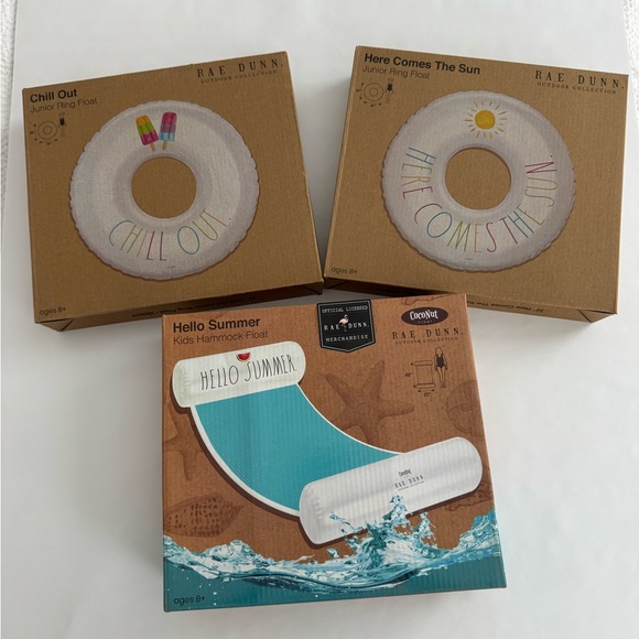 NWT! Rae Dunn Kids Pool Float Set - Picture 1 of 4
